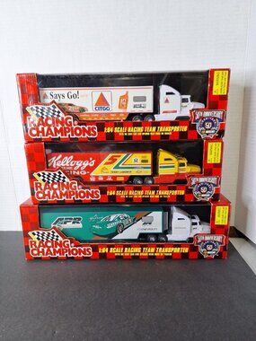 (3) - 1998 Racing Champions Citco & APR & Kellog's Transporters
